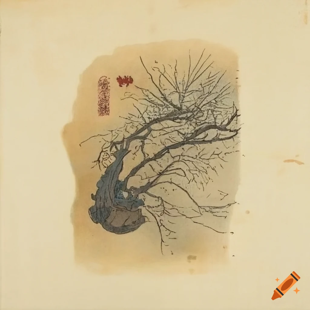Ethereal Empyros device in wabi sabi ink style on ancient paper