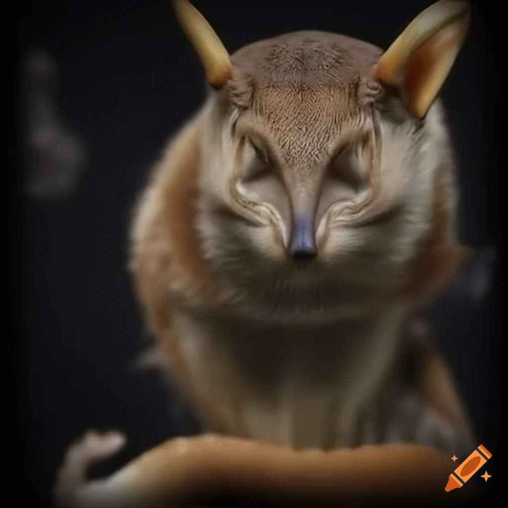 Evolved animal from a filter coffee machine in 16k resolution