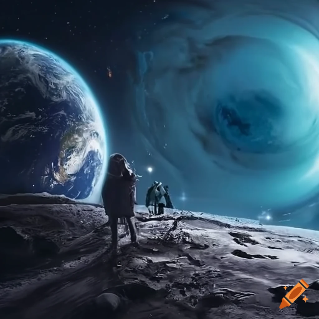 Beyond the earth and the deep abyss of space