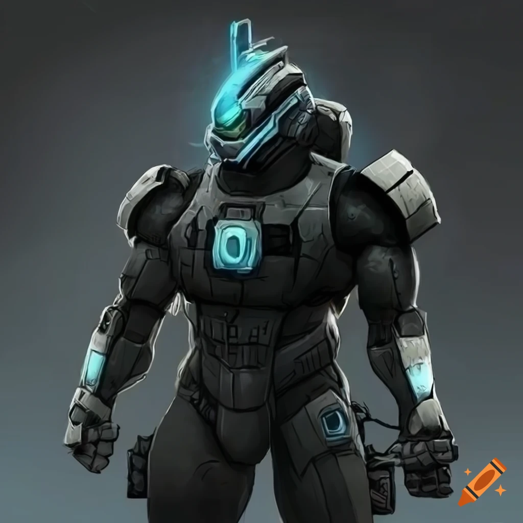 Tau-5 'Samsara' member in black tactical gear with advanced body modifications