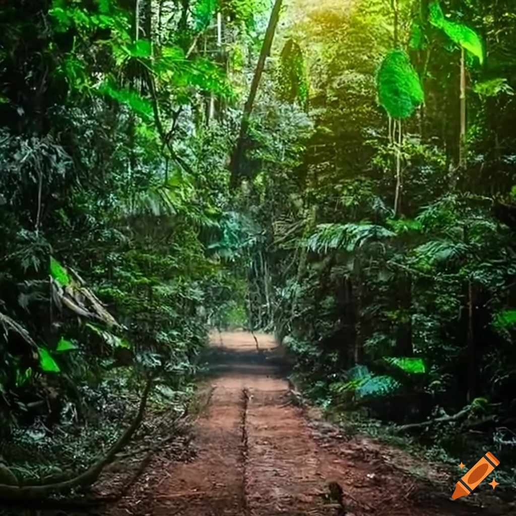 Truck tree in the Amazon rainforest