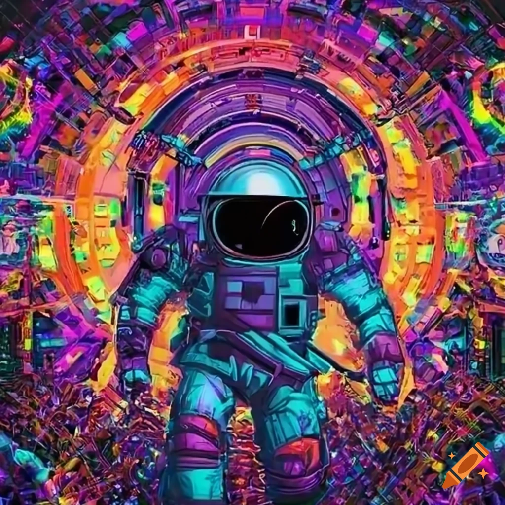 Quantum bio mechanical astronaut in a prismatic cavern