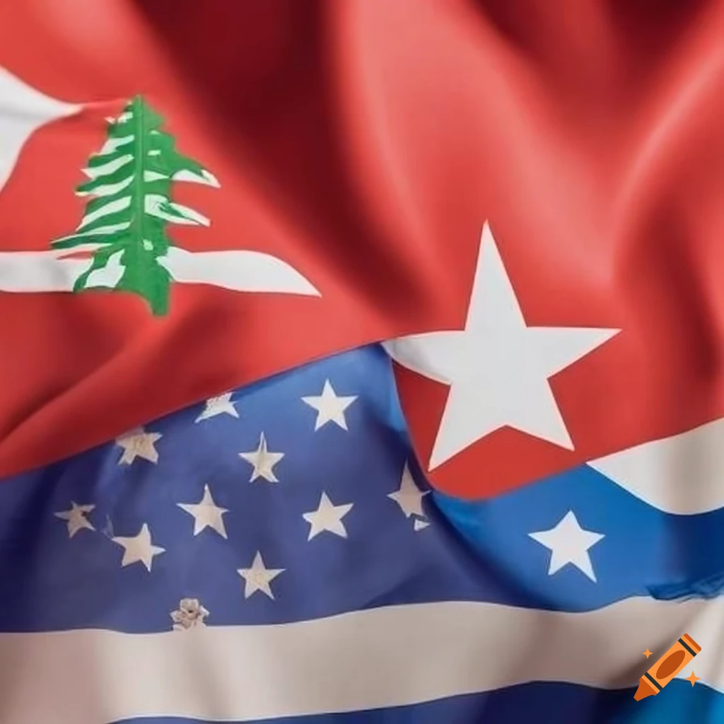 Harmonious display of unity with Cuban, American, Puerto Rican, and Lebanese flags