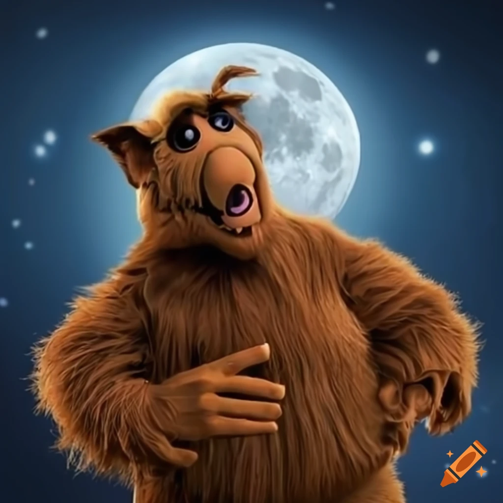 ALF under the moonlit sky