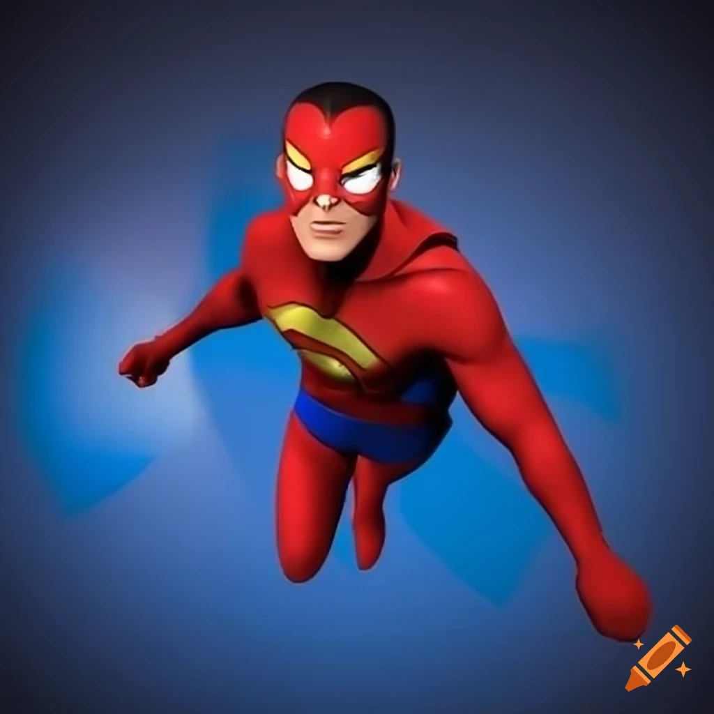 Superhero team in 3D rendering