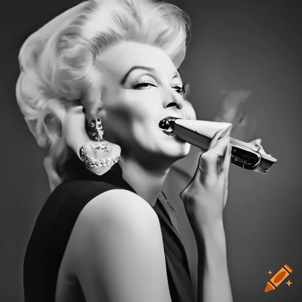 Marilyn Monroe vaping