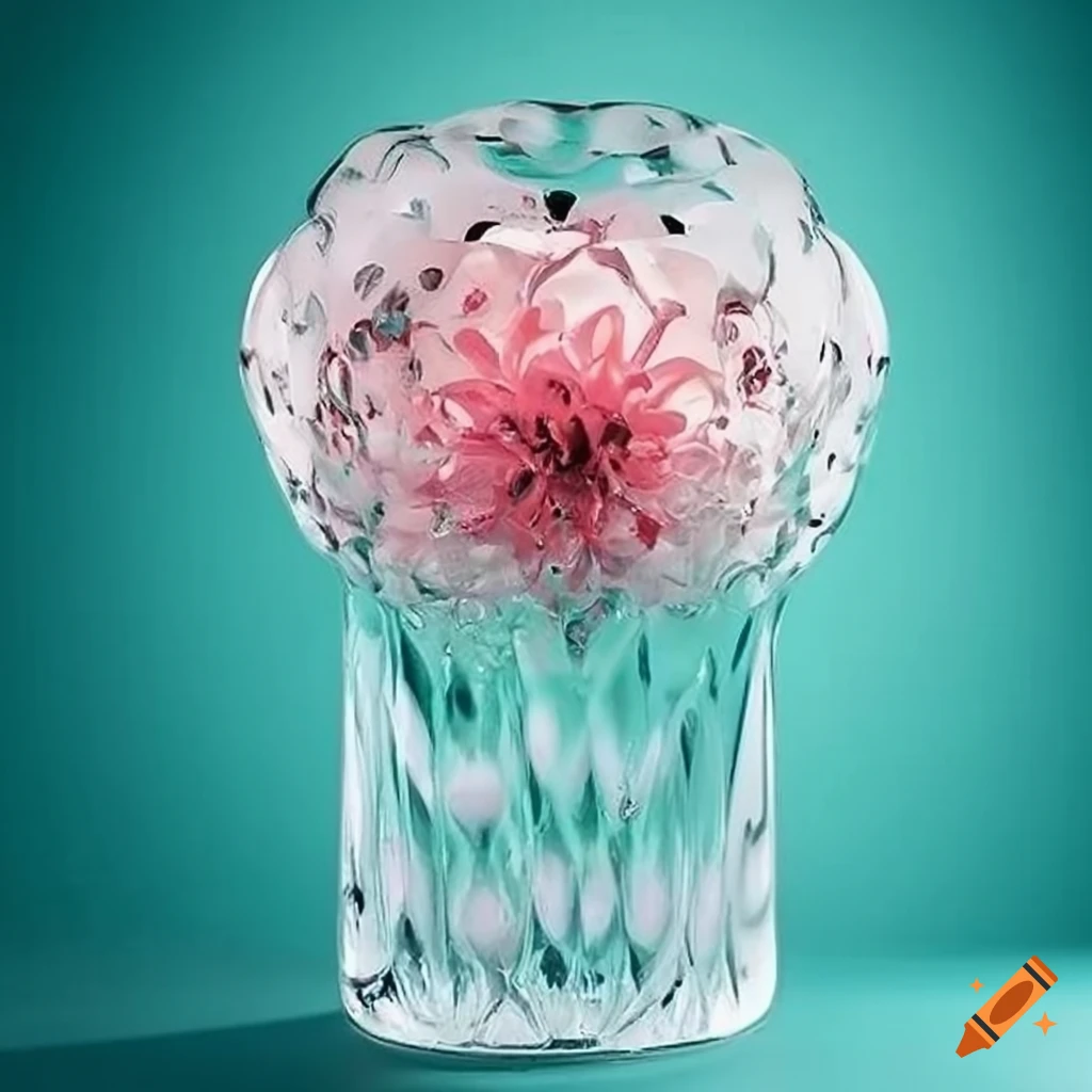 Flower under glass dome