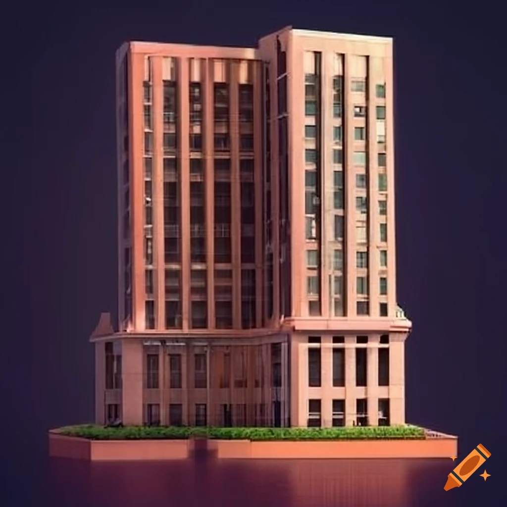 Hyperrealistic M.A.N. Tower inspired by Bamberger Building in Newark, NJ