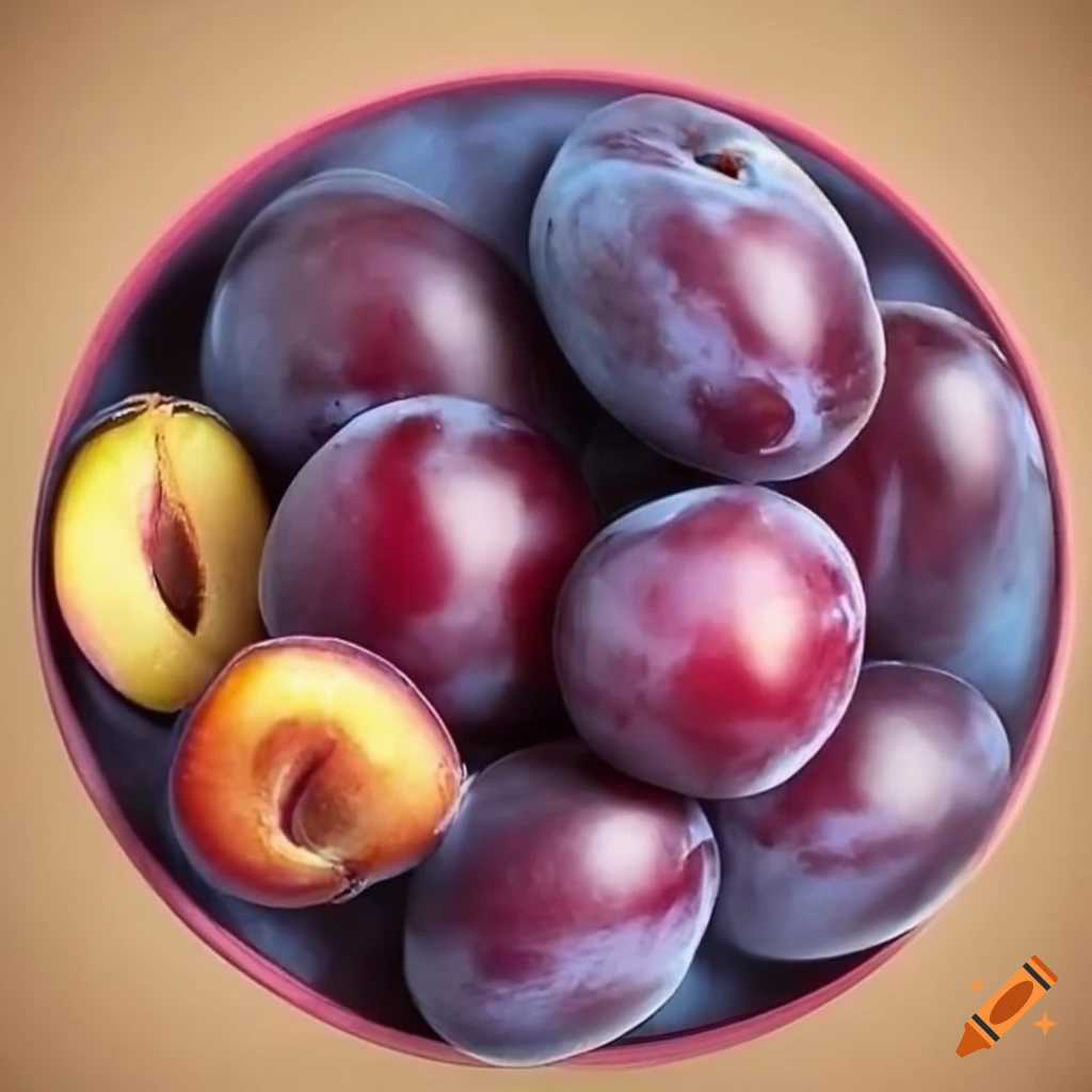 Plum with health benefits bone health, heart health, anti