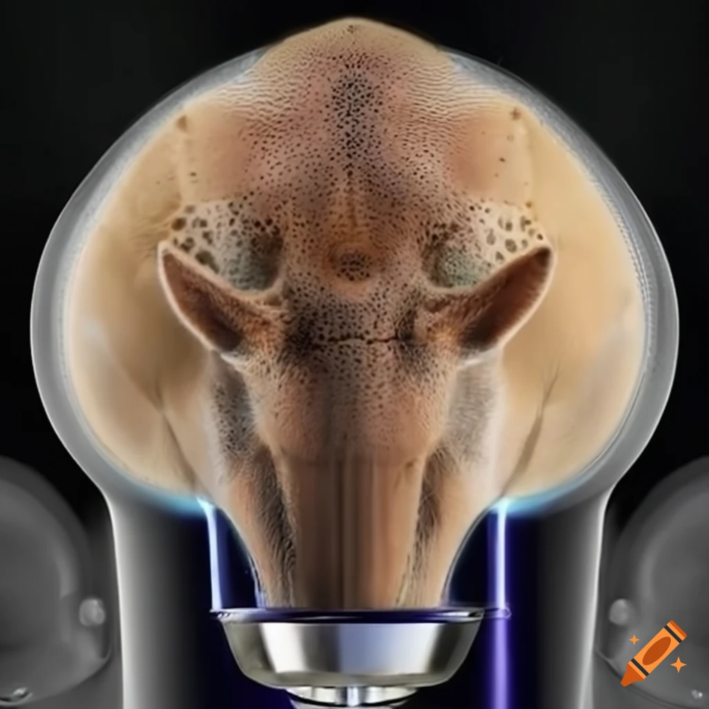 Evolved animal from a filter coffee machine in 16k resolution