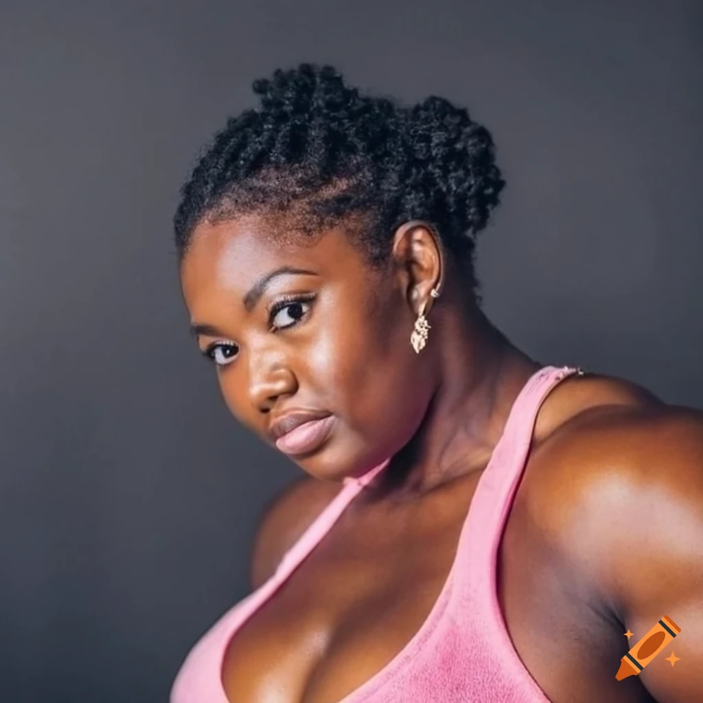 Athletic black woman