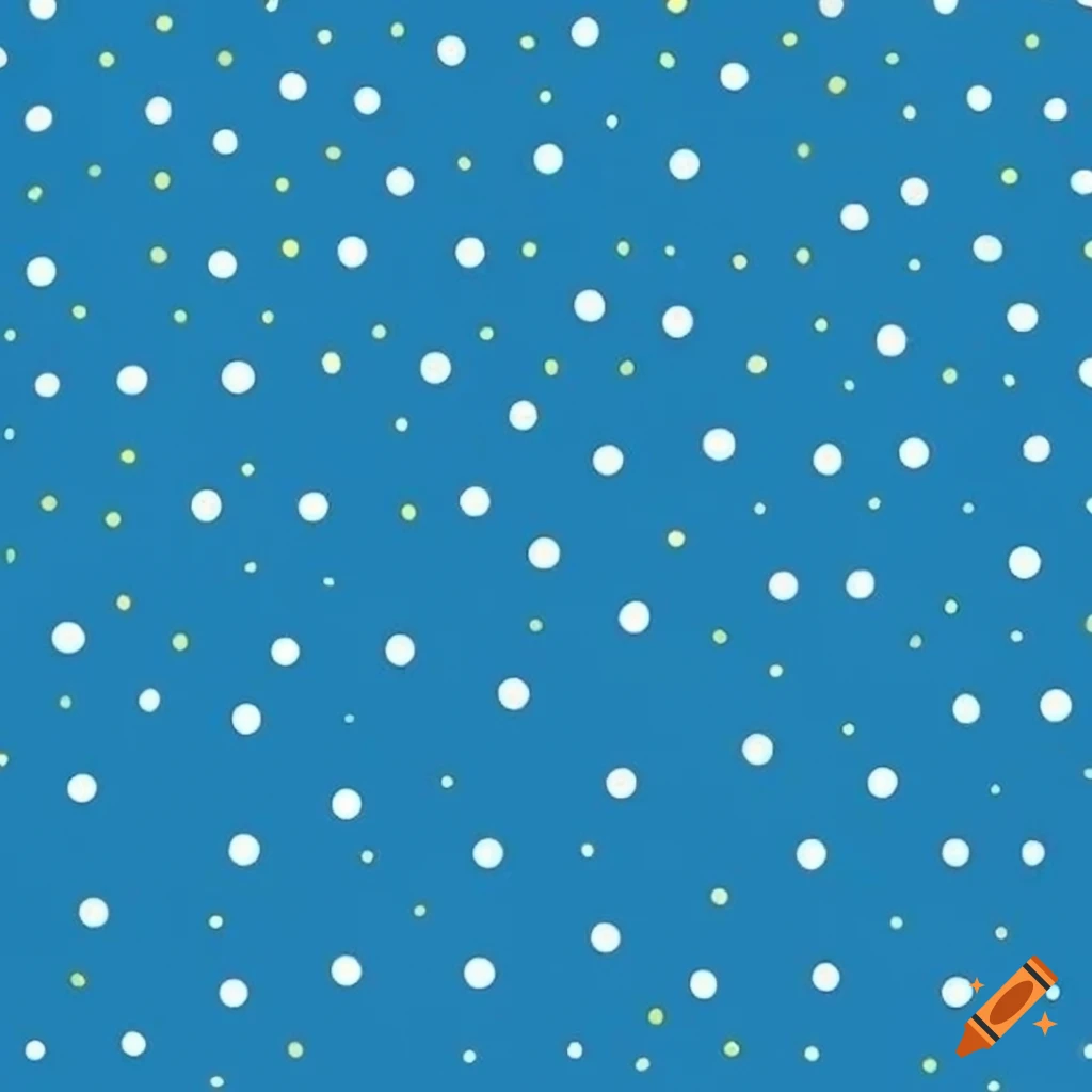Blue continuous polka dot pattern