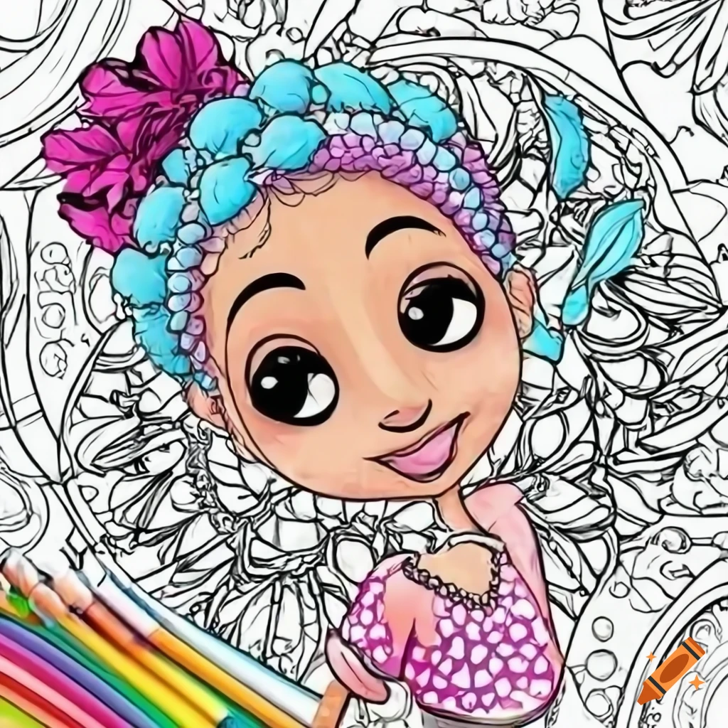 High quality coloring page for kids on Craiyon