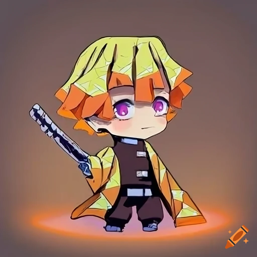 Chibi Zenitsu from Demon Slayer anime