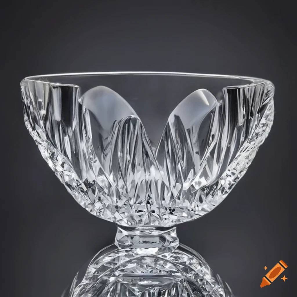 Glass crystal cup bowl