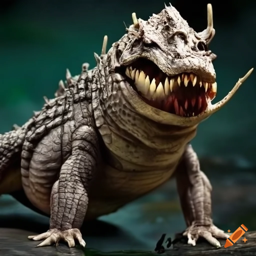 Undead fleshy alligator