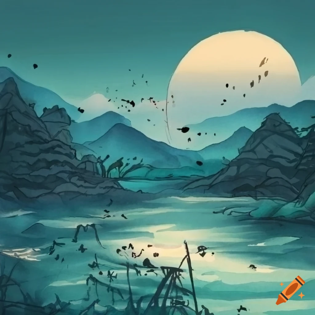 Japanese Inspired Landscape Drawing On Craiyon japanese-inspired-landscape-drawing-on-craiyon