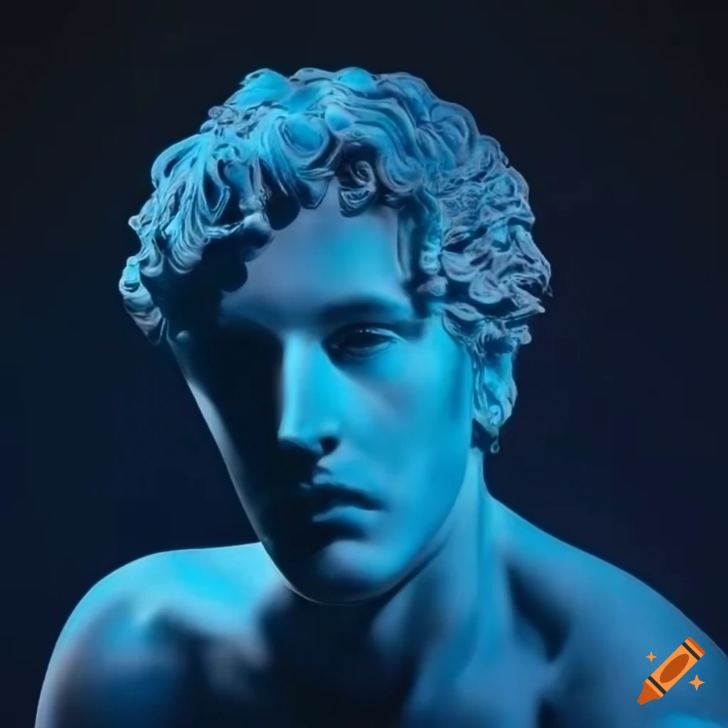 Album cover with a blue theme inspired by Italy
