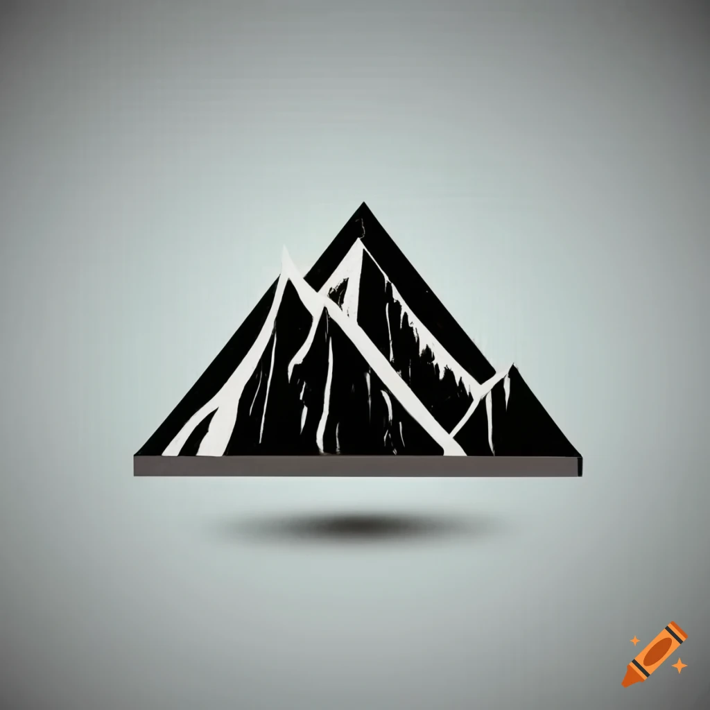 Sophisticated emblem: Kaleostone Log. LLC's modern logo featuring a mountain peak and stylized rock with a K