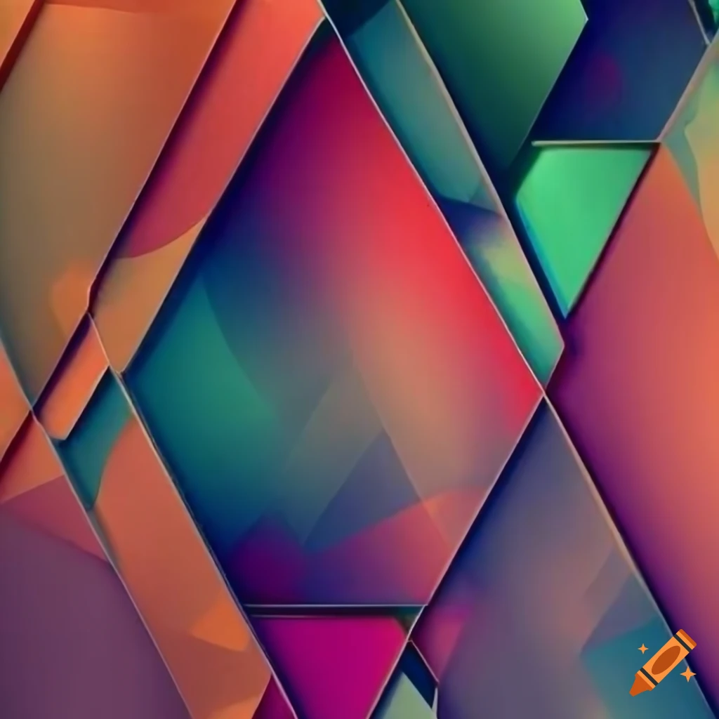 Geometric triangle shape textured with cactus