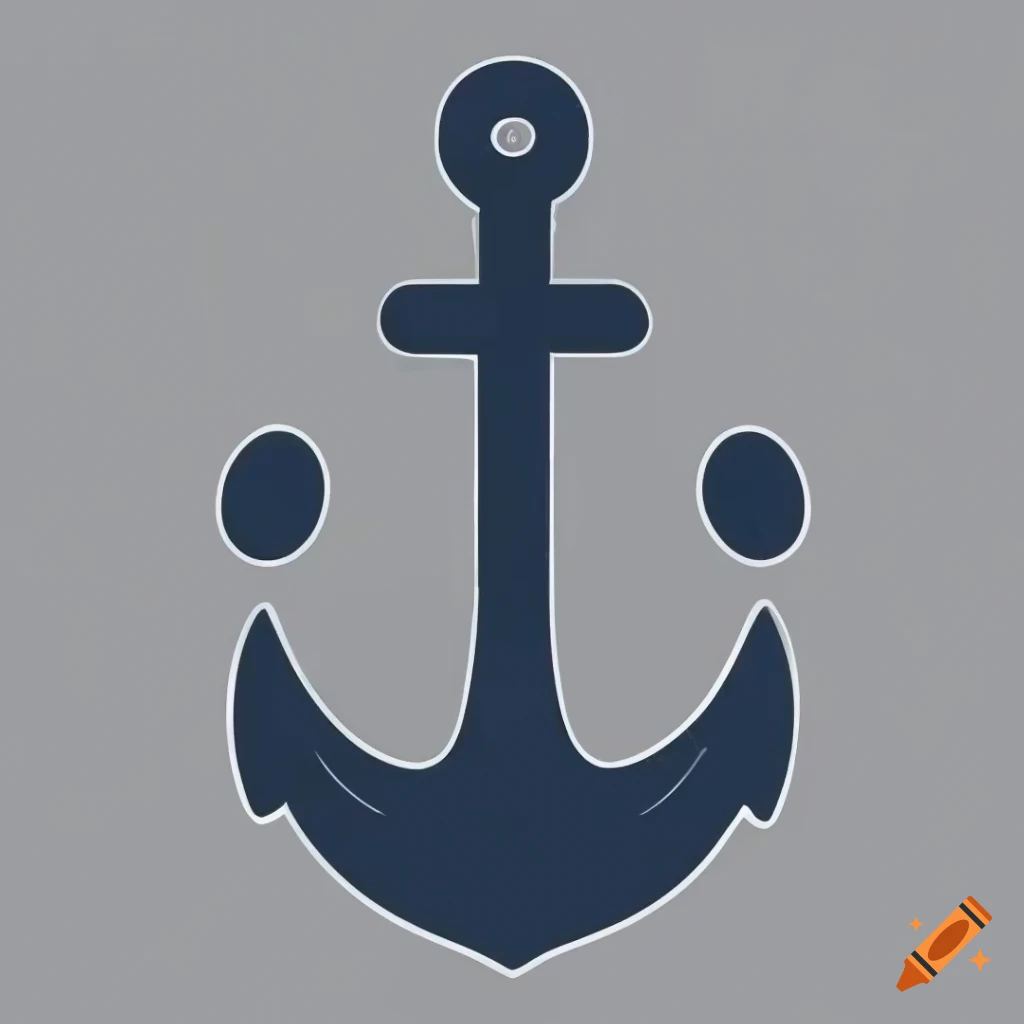 Stylized guitar anchor logo