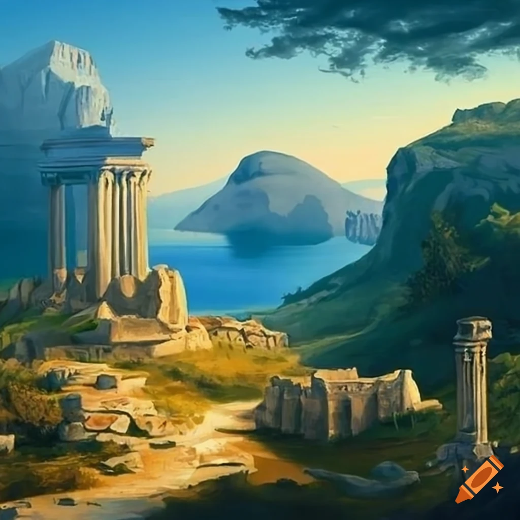 Ancient Greek landscape