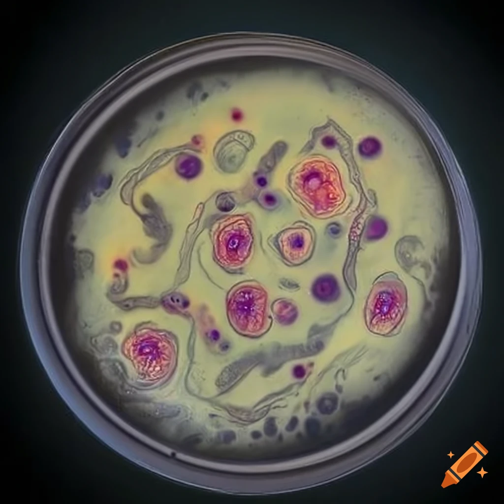 Microscopic view of nematodes being killed by bacteria