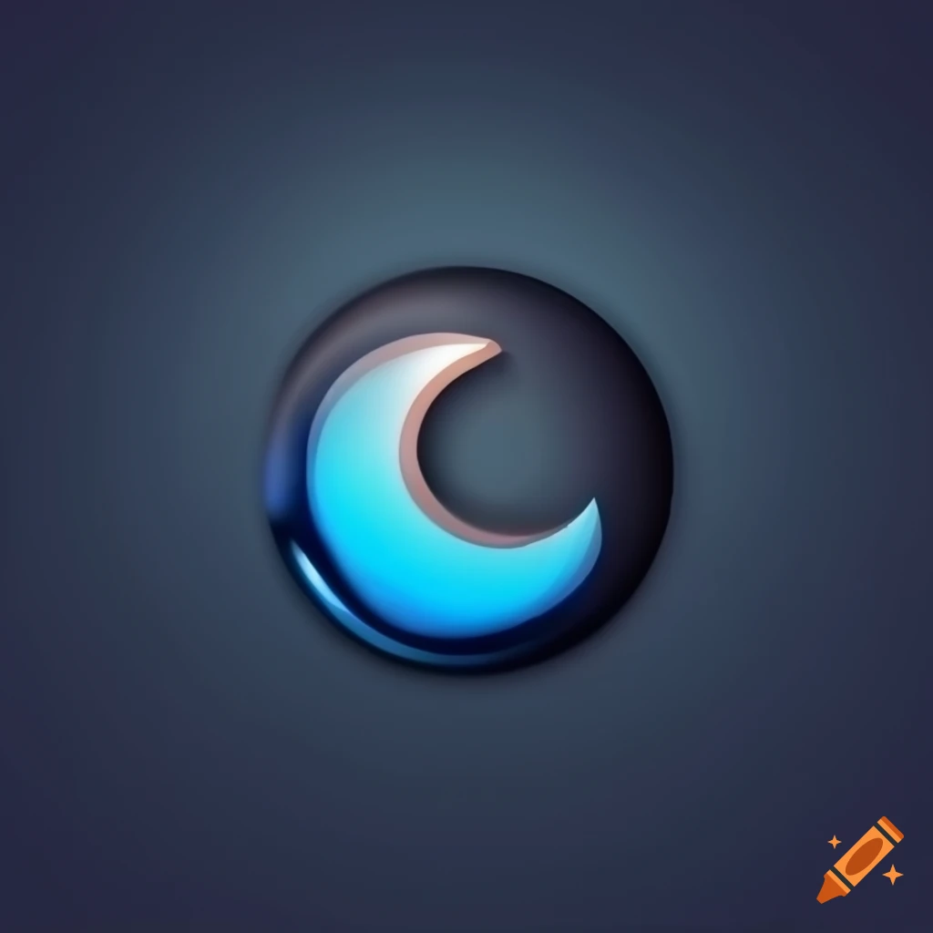 Dark mode icon featuring moon, stars, and clouds for theme change button