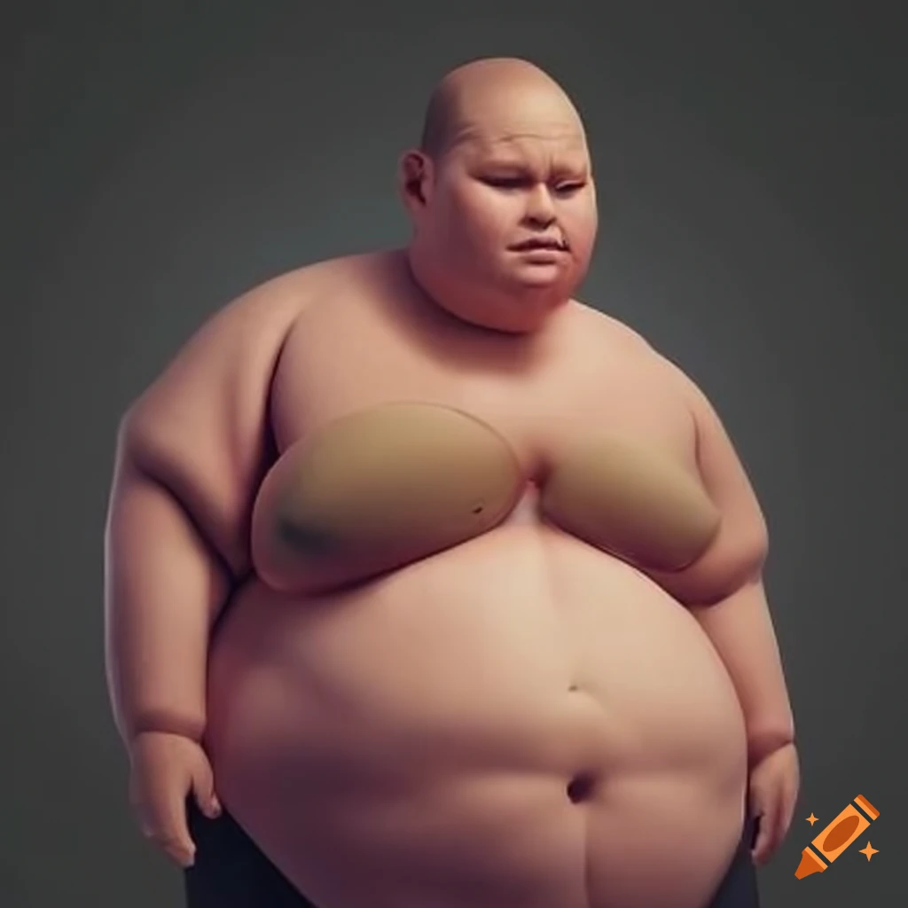 Obese man