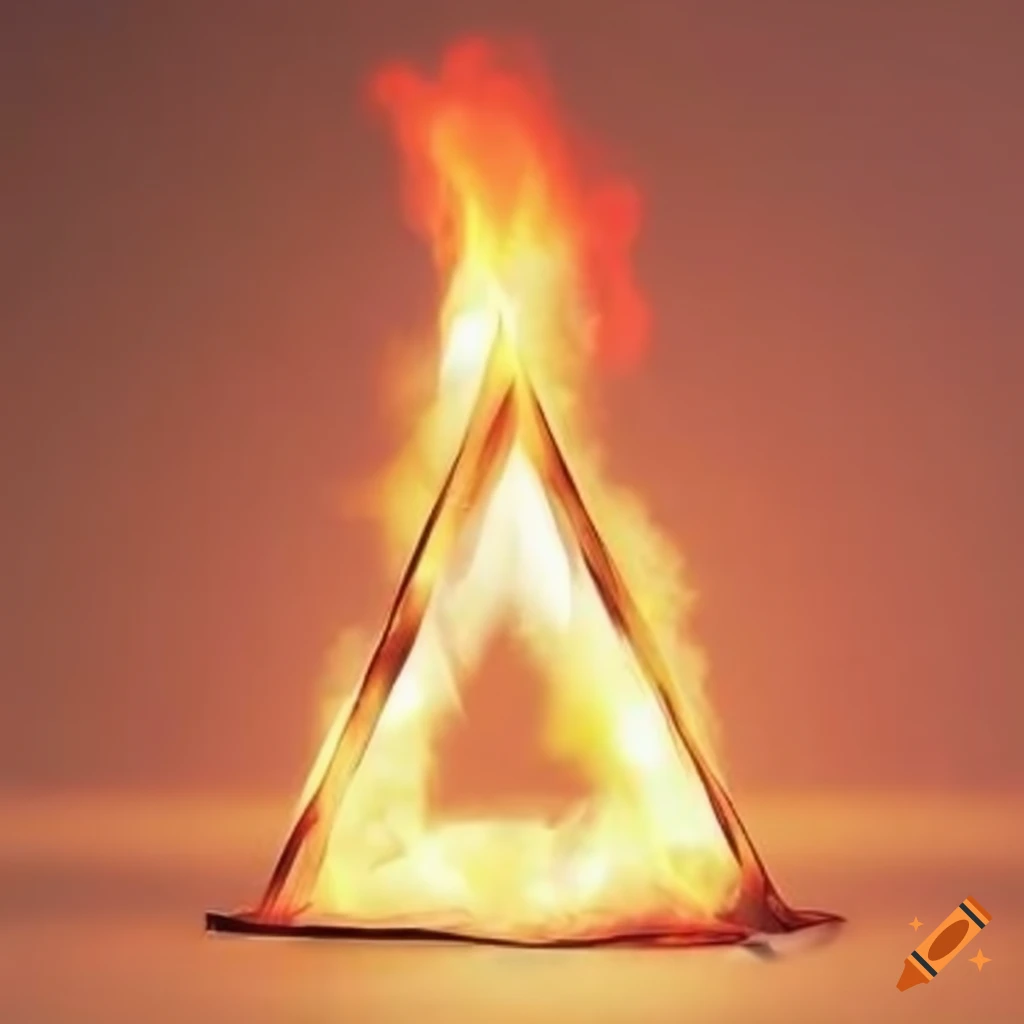 Triangle of fire with modern design