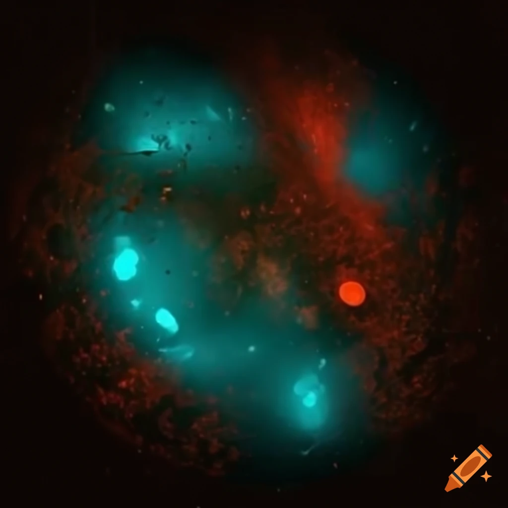 Two particles splitting