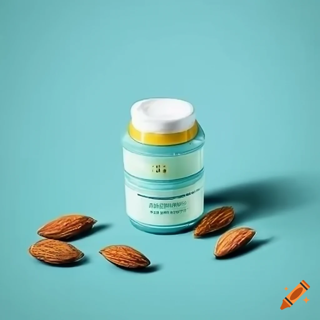 Moisturizing face cream made with milk and almonds