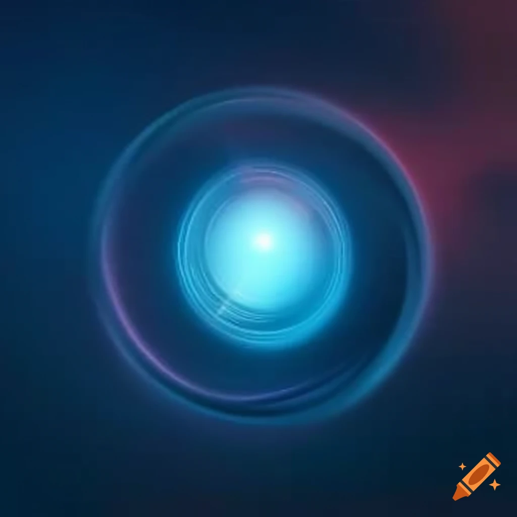 Ethereal glowing orb in a storage room