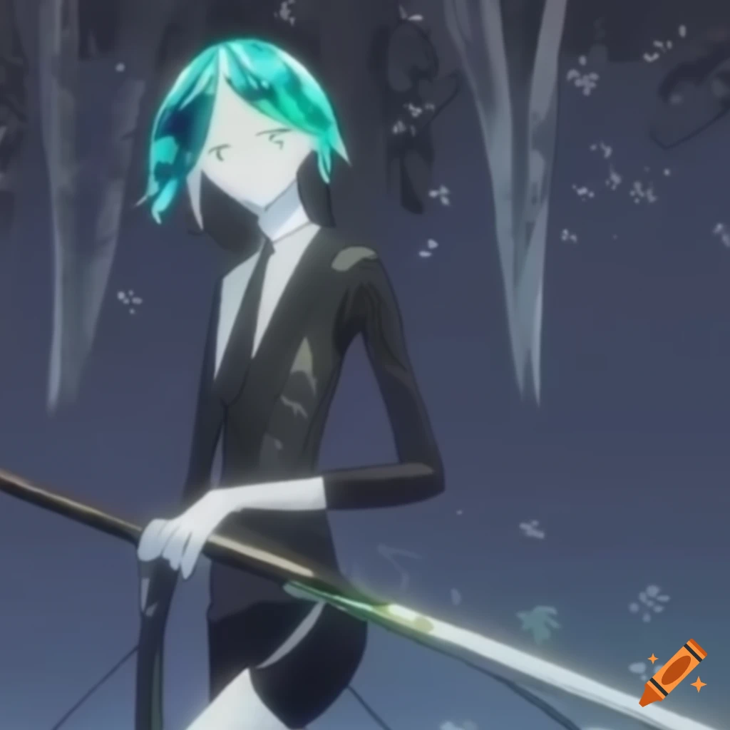 Houseki no Kuni gems exploring an abandoned mansion