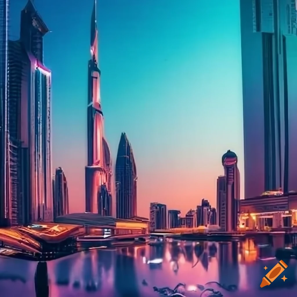 Unique scene of Dubai, UAE