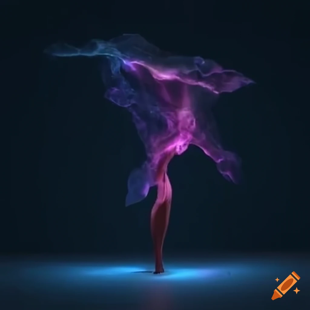 Two powerful fighting forms transforming into shimmering light