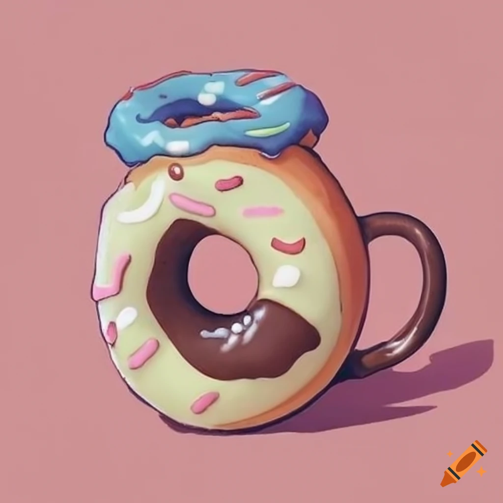 Mug-shaped donut