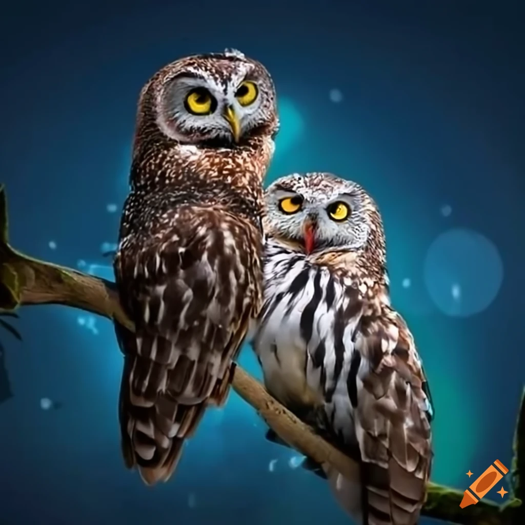 Young adult waking up to the sound of arguing owls at night