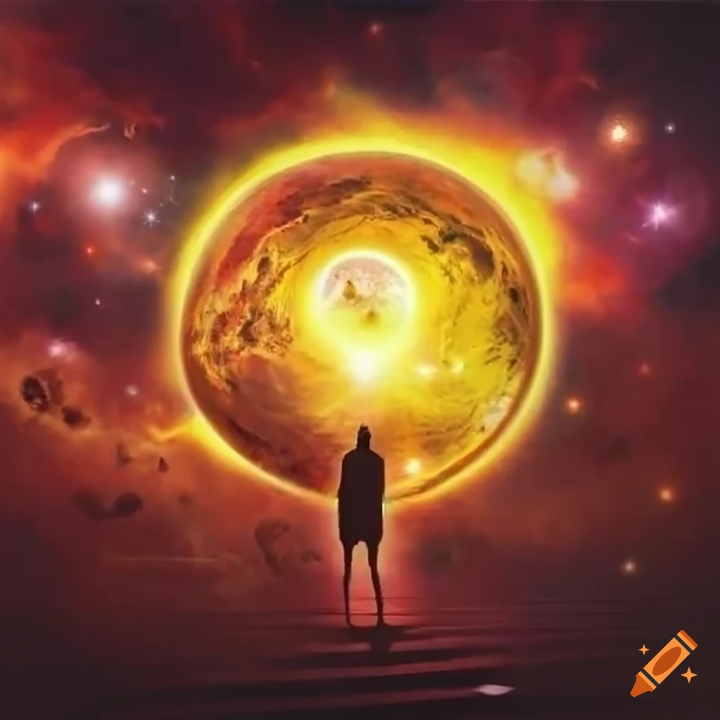 Peaceful universe after nuclear war symbolizing hope for new beginnings