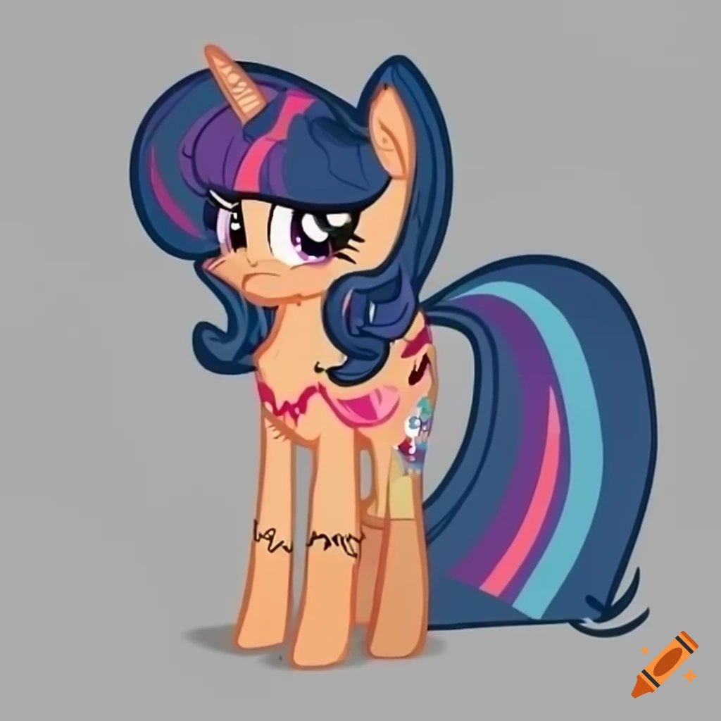 Twilight Sparkle and Applejack pony fusion