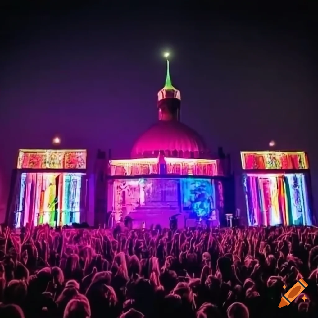 TRNSMT festival at Glasgow Central Mosque with electronica talent performing for a huge crowd