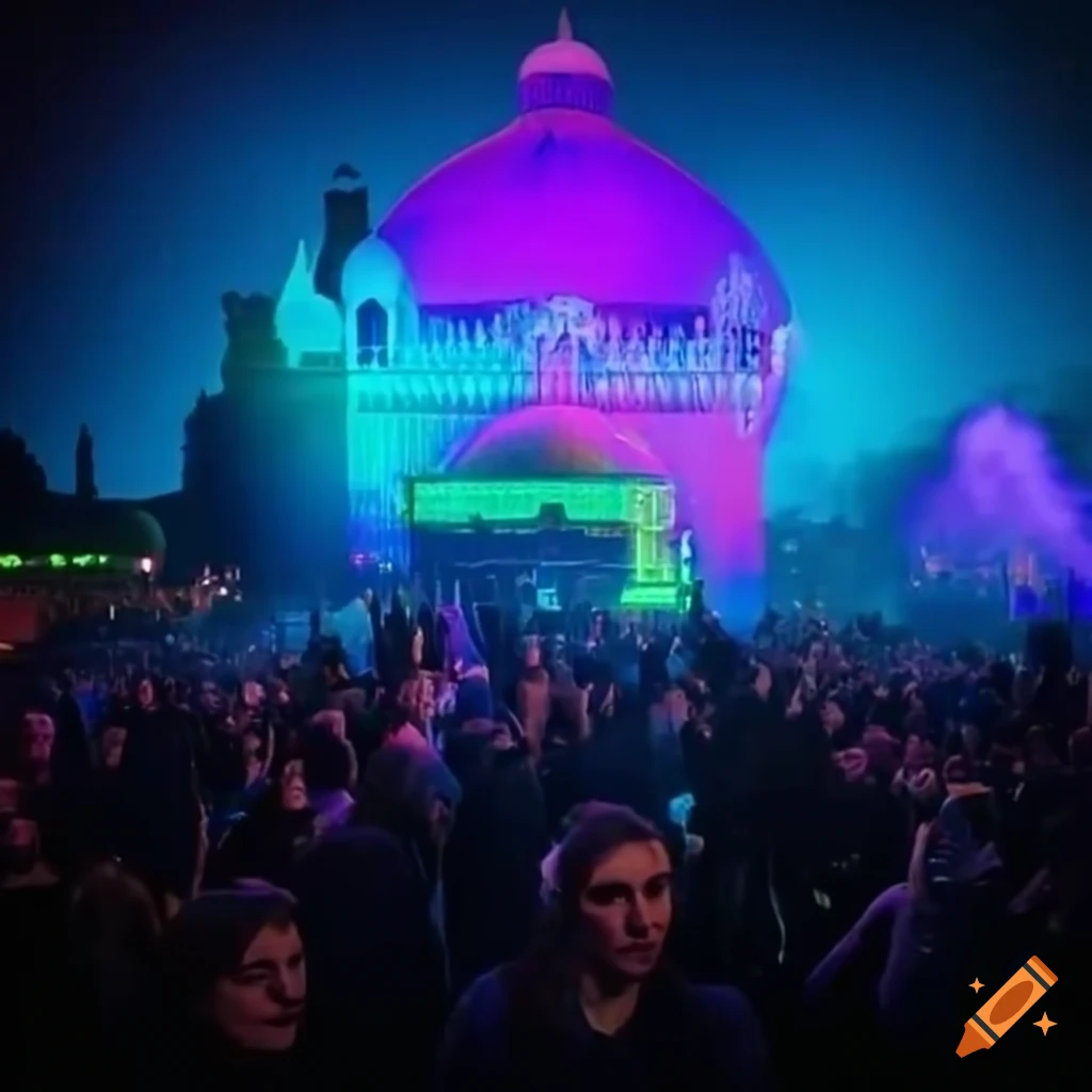 TRNSMT festival at Glasgow Central Mosque with electronica talent performing for a huge crowd