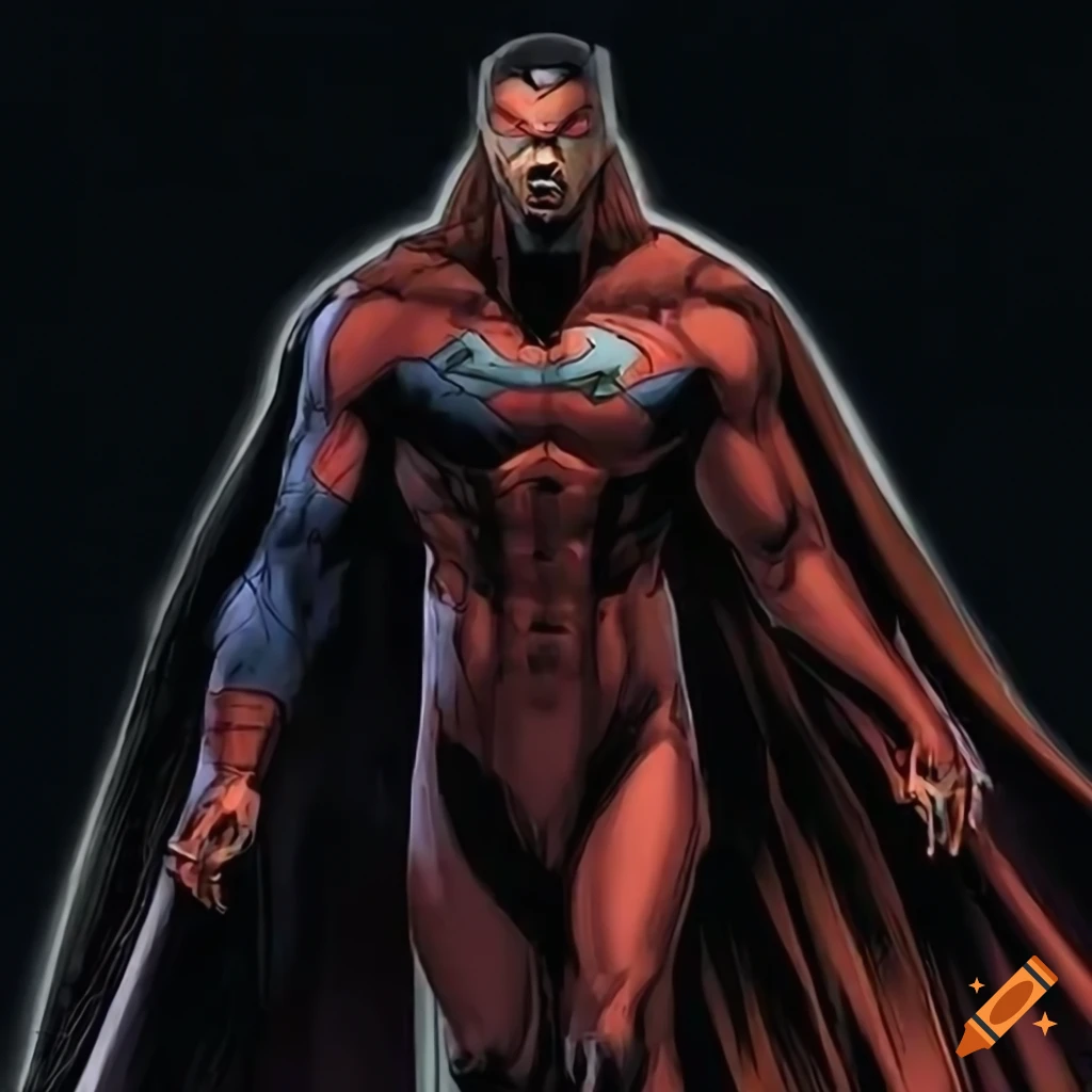Black dynasty of superheroes battling villains in high-definition comic style