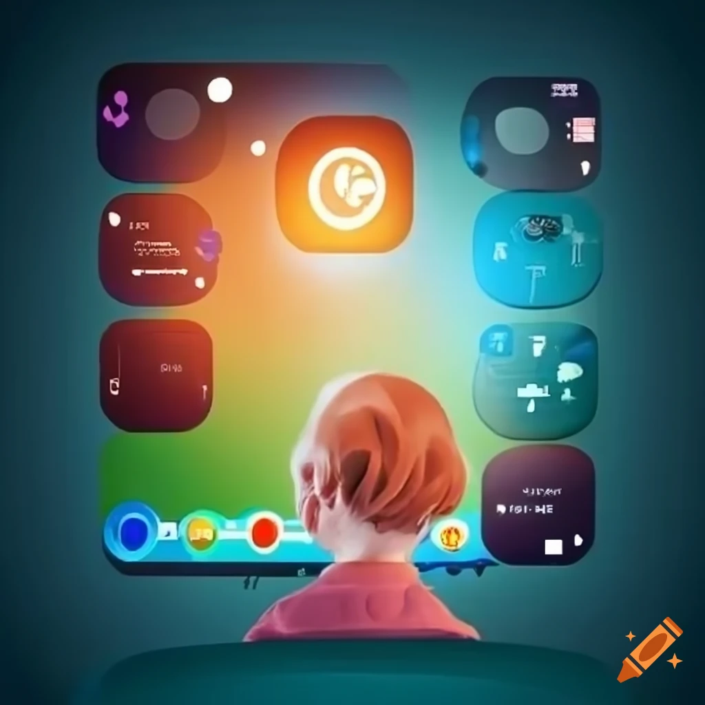 Elderly app welcome screen with large icons and welcoming message