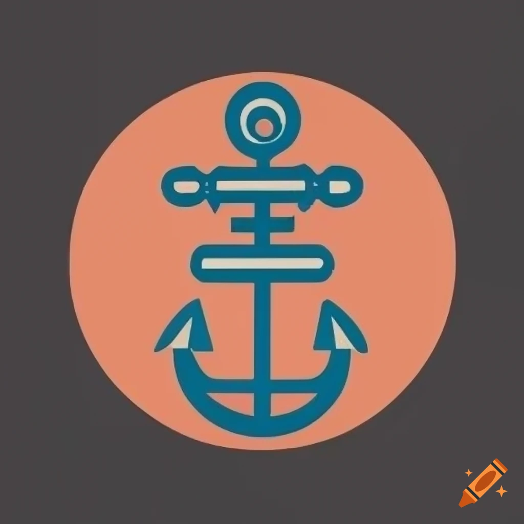 Stylized guitar anchor logo