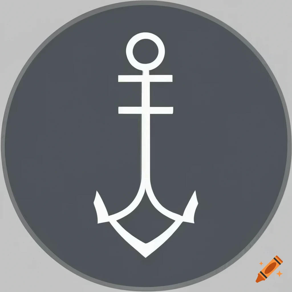 Anchor Guitar logo in 2D design