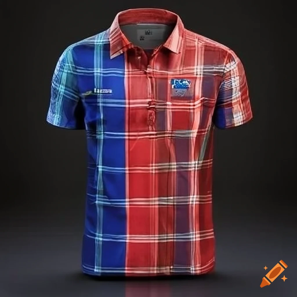 Thailand plaid sports shirt