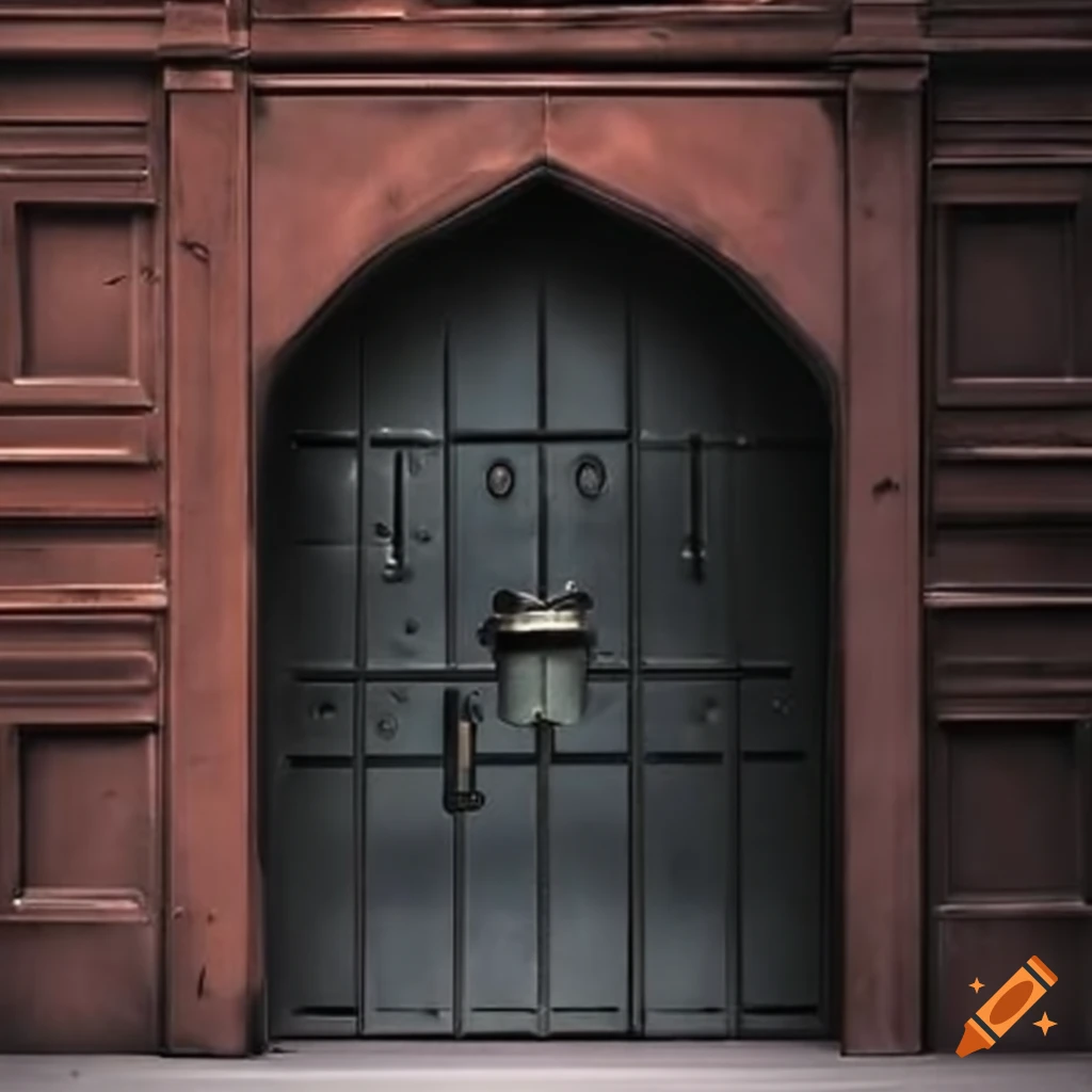 Metal safe door