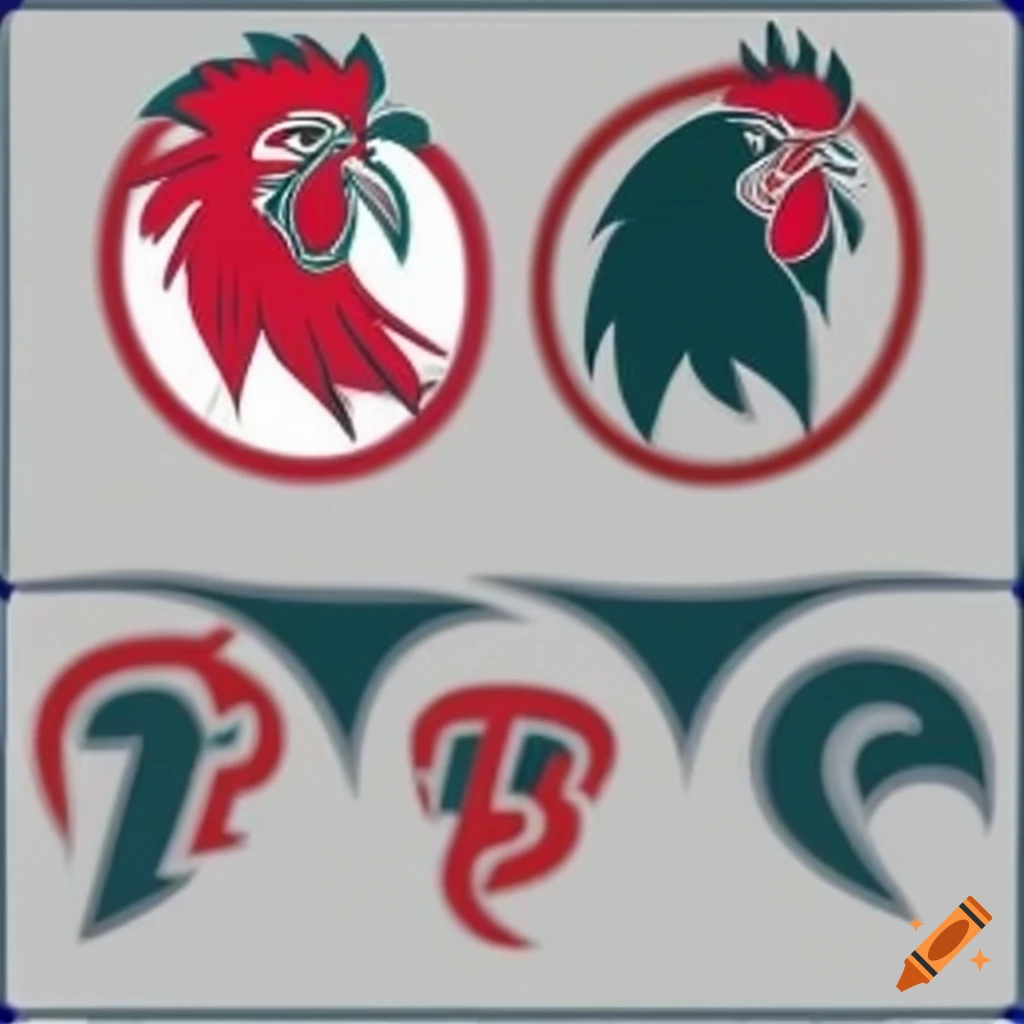 Logo for sports team ROZCOK featuring a rooster