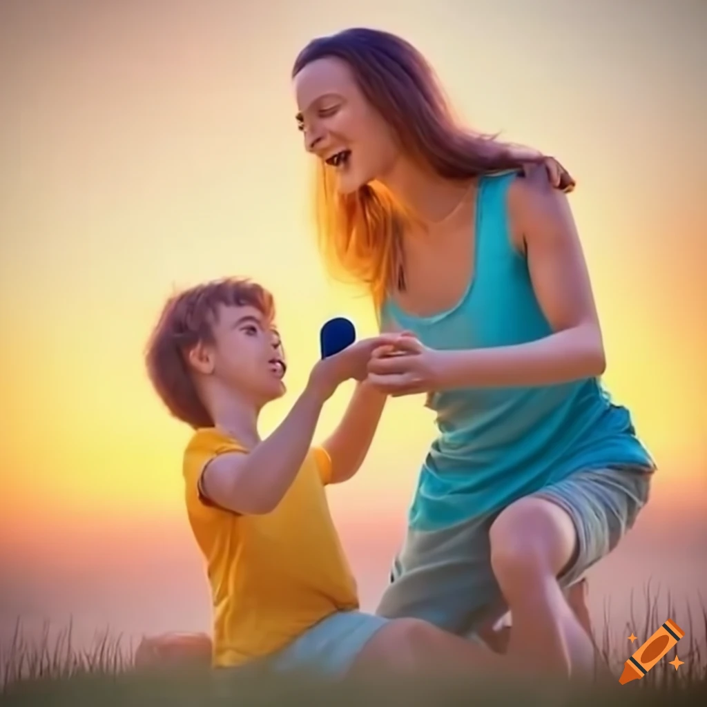 Loving mother watching child excel in sports